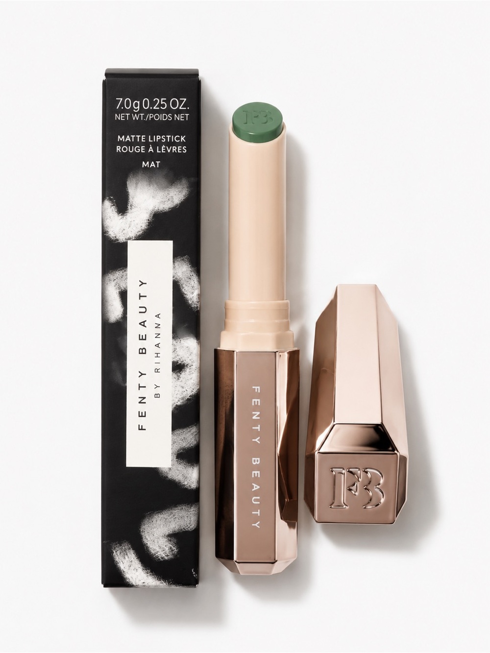 Fenty Beauty Mattemoiselle Plush Matte Lipstick – Midnight Wasabi 1.7g